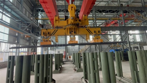 成排圓坯電永磁吊具